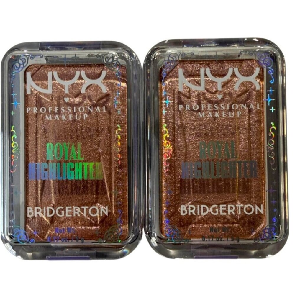 NYX Professional Makeup Bridgerton Royal Highlighter Buttermelt Iridescent Peach